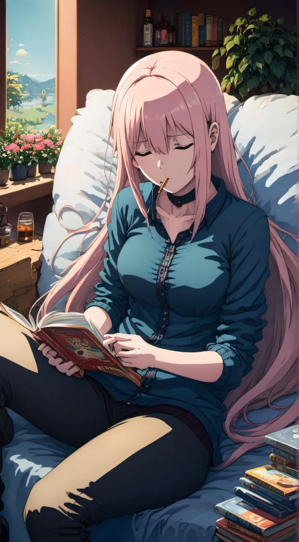 ai character: Zero Two background