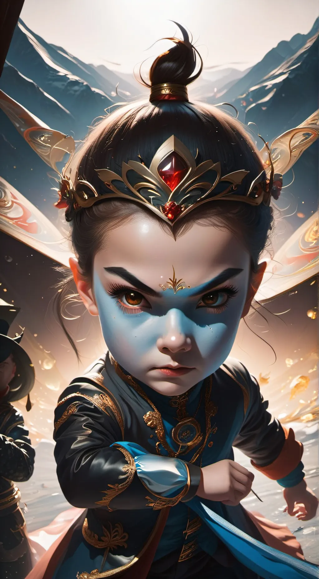 ai character: gacha background