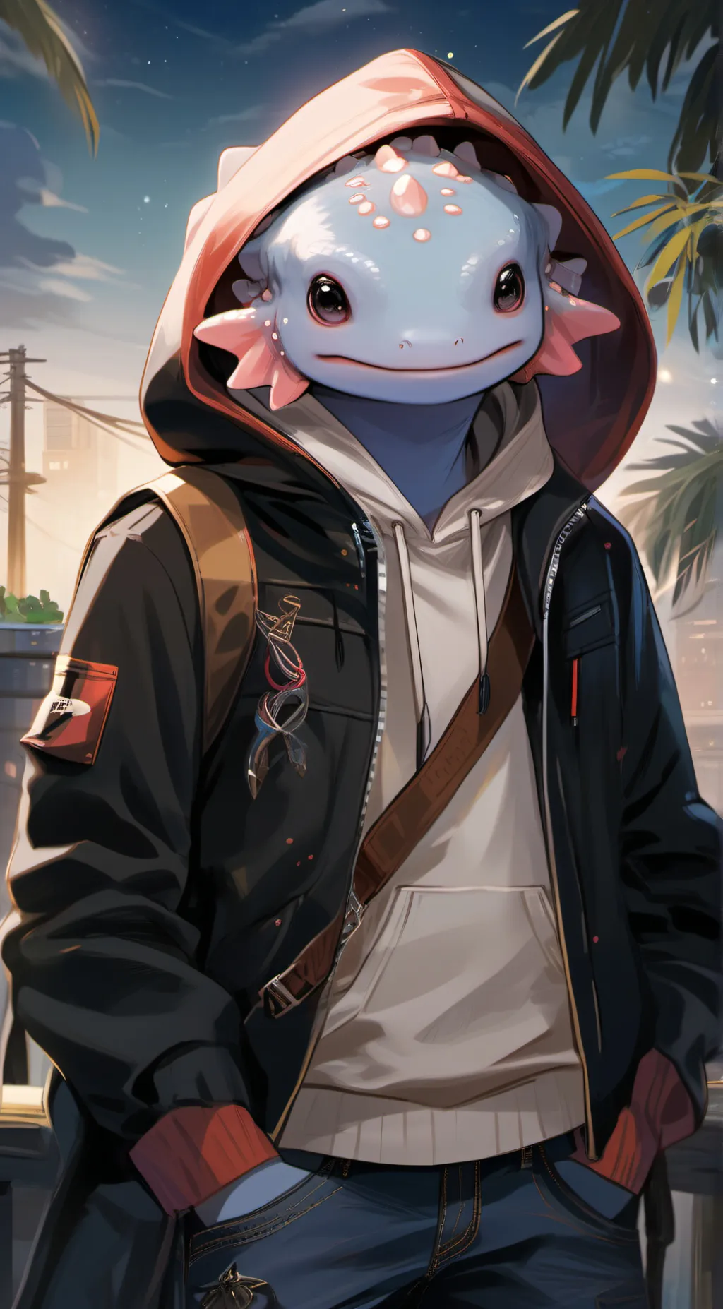 ai character: Axo background