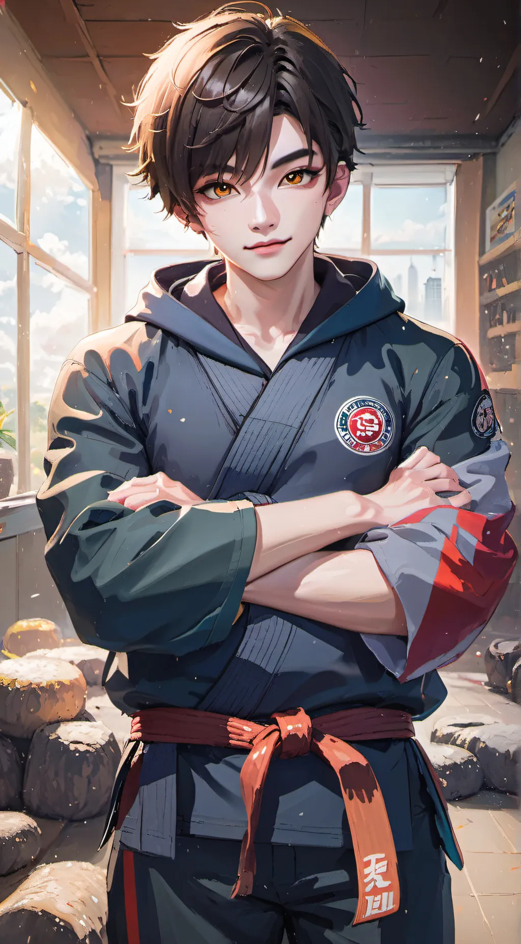 ai character: Kio Akame background