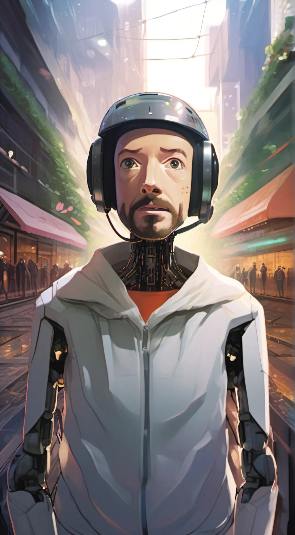 ai character: Guy background