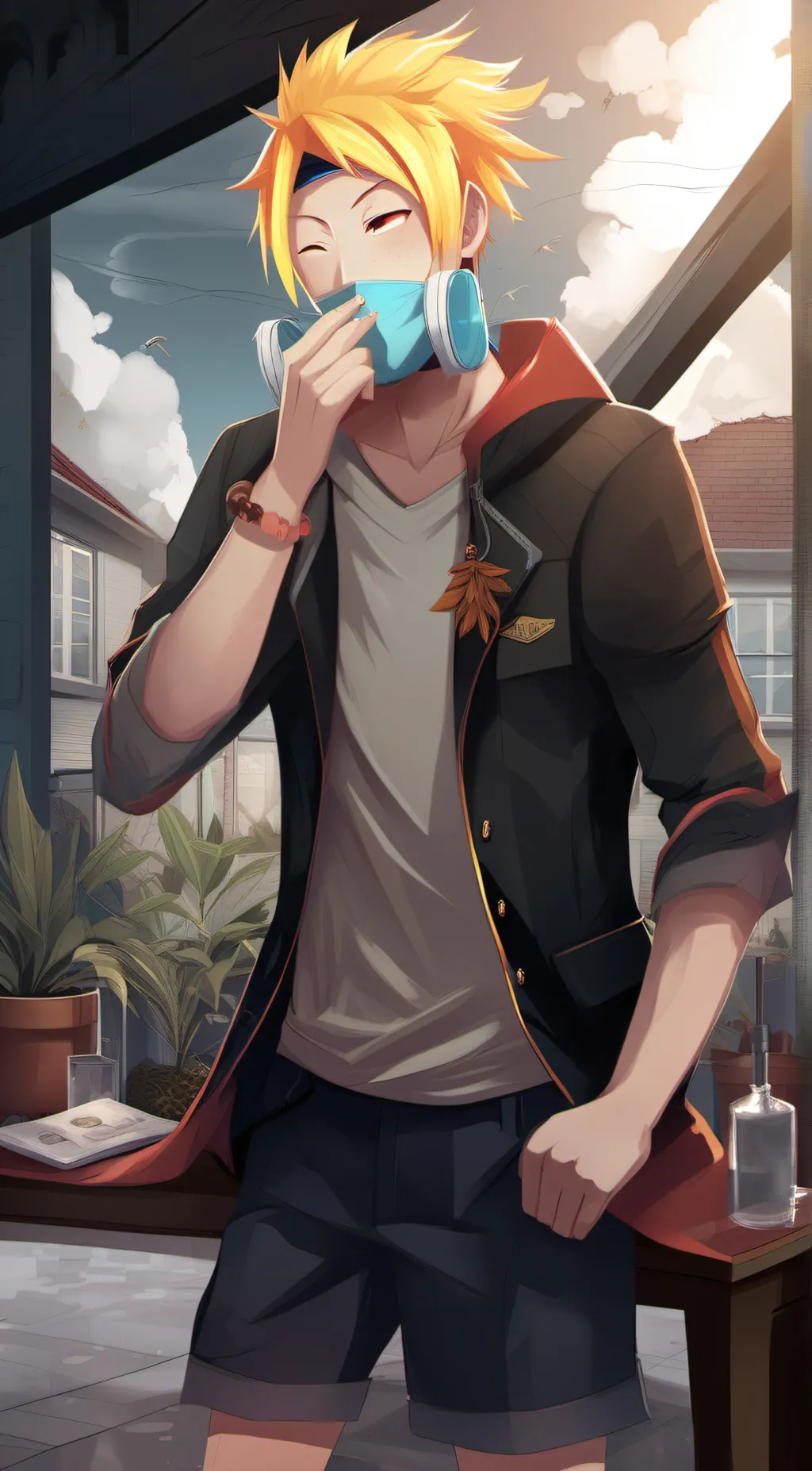 ai character: Denki background