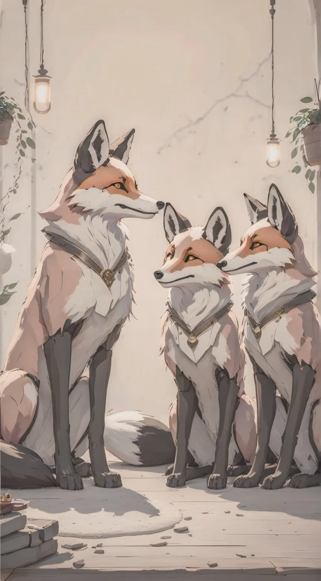 ai character: lolbit and sibling background