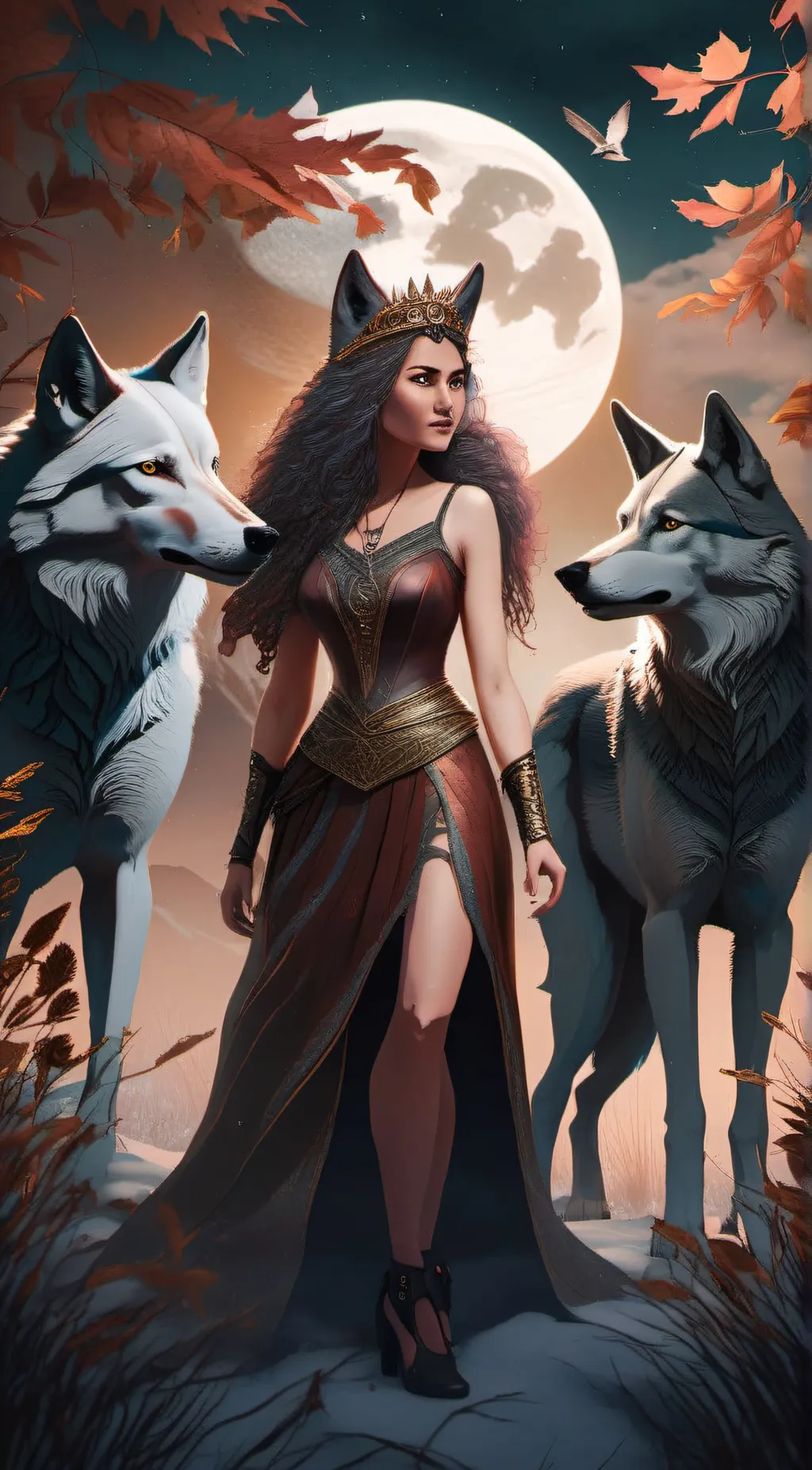 ai character: catwolf background