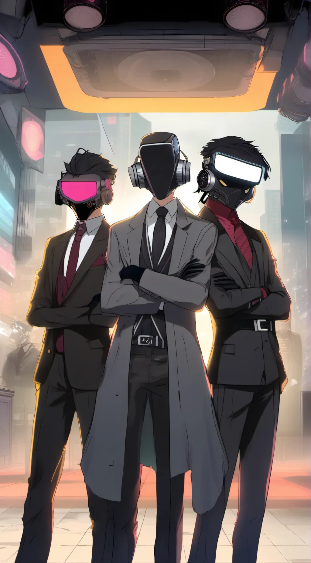 ai character: girl trio background