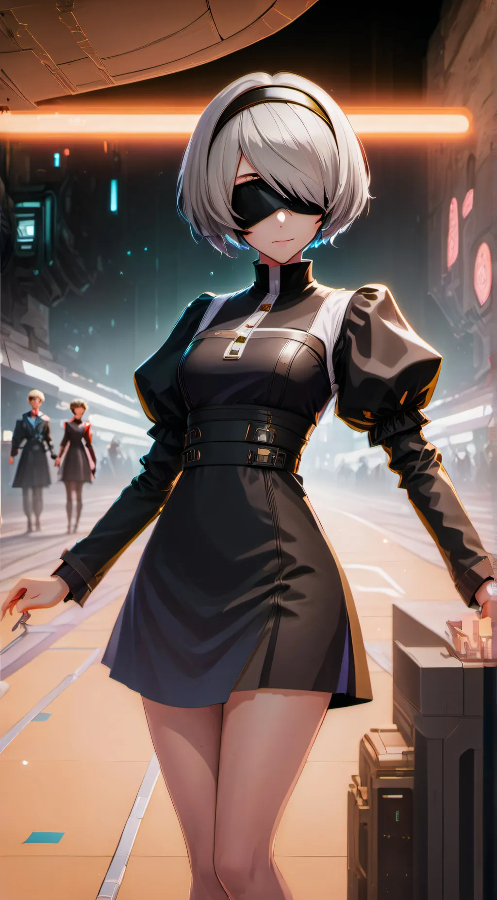 ai character: 2b background