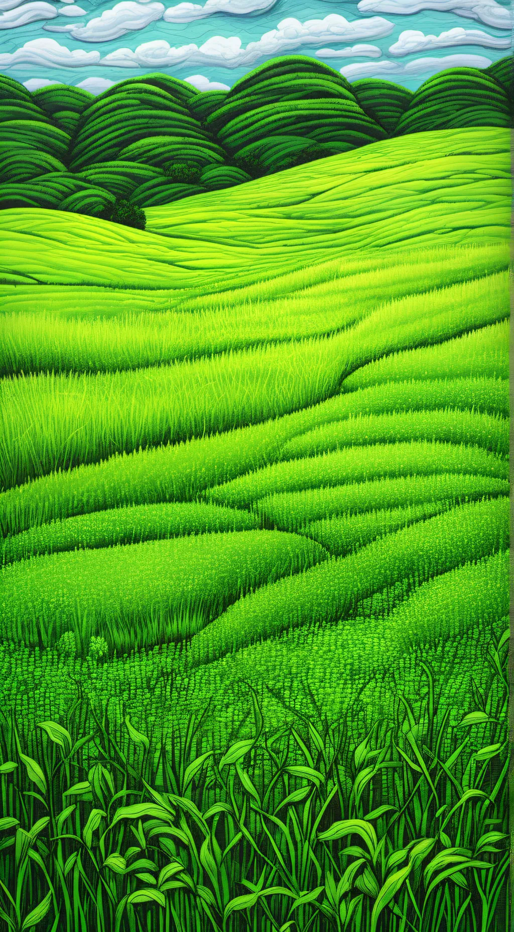 ai character: Grass 💀 background