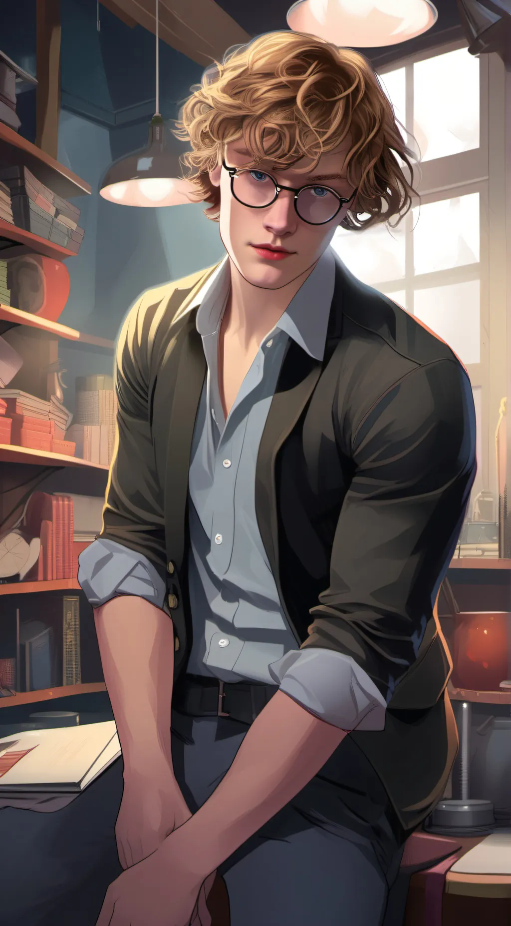 ai character: Christ background