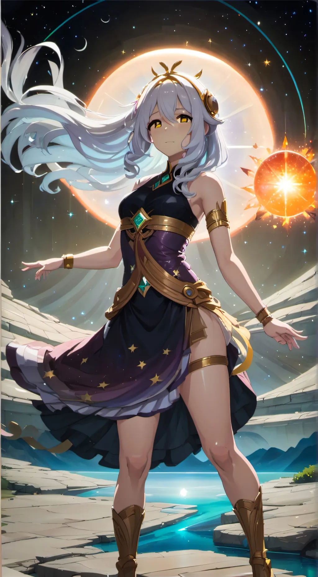 ai character: Starfire background