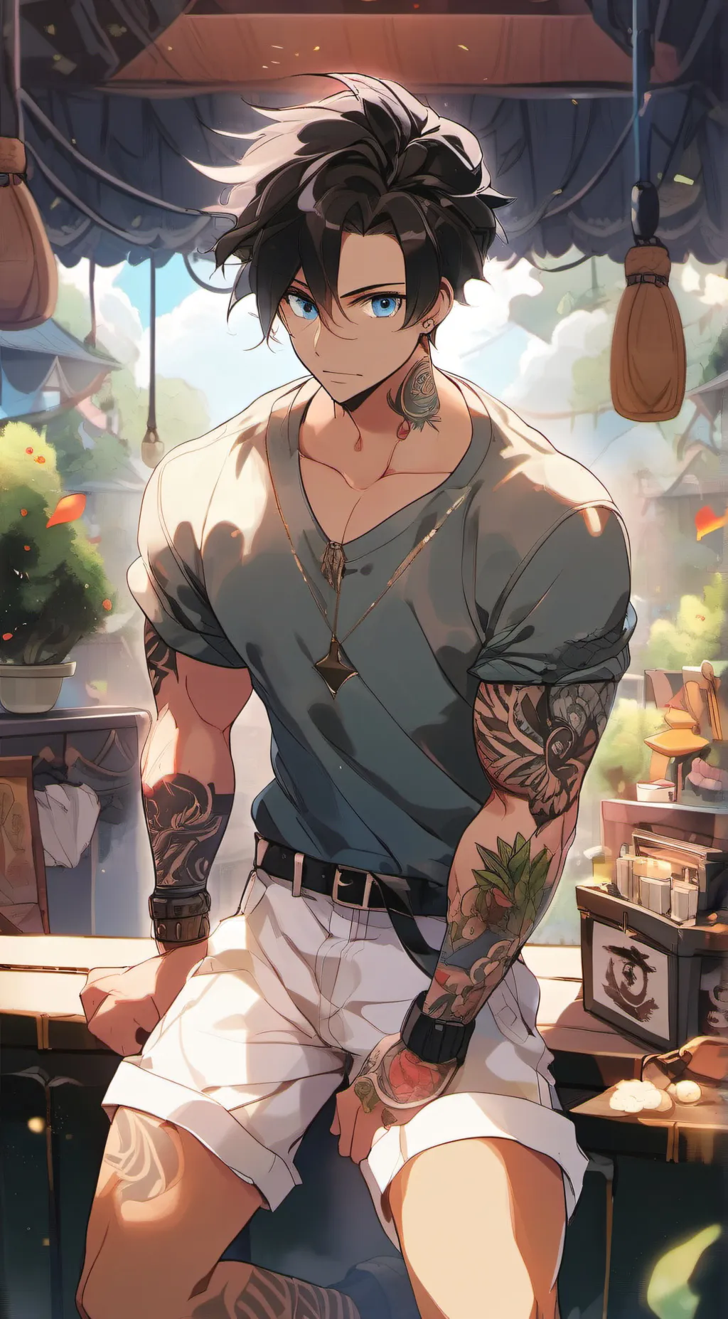 ai character: Ethan  background