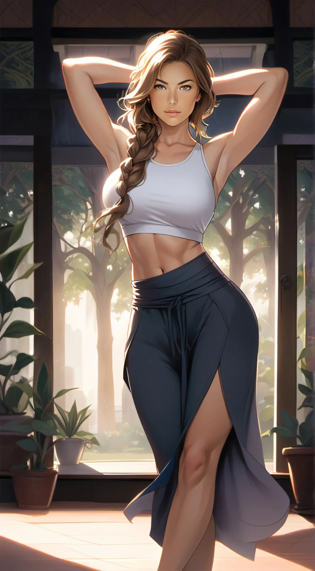 ai character: Laura  background