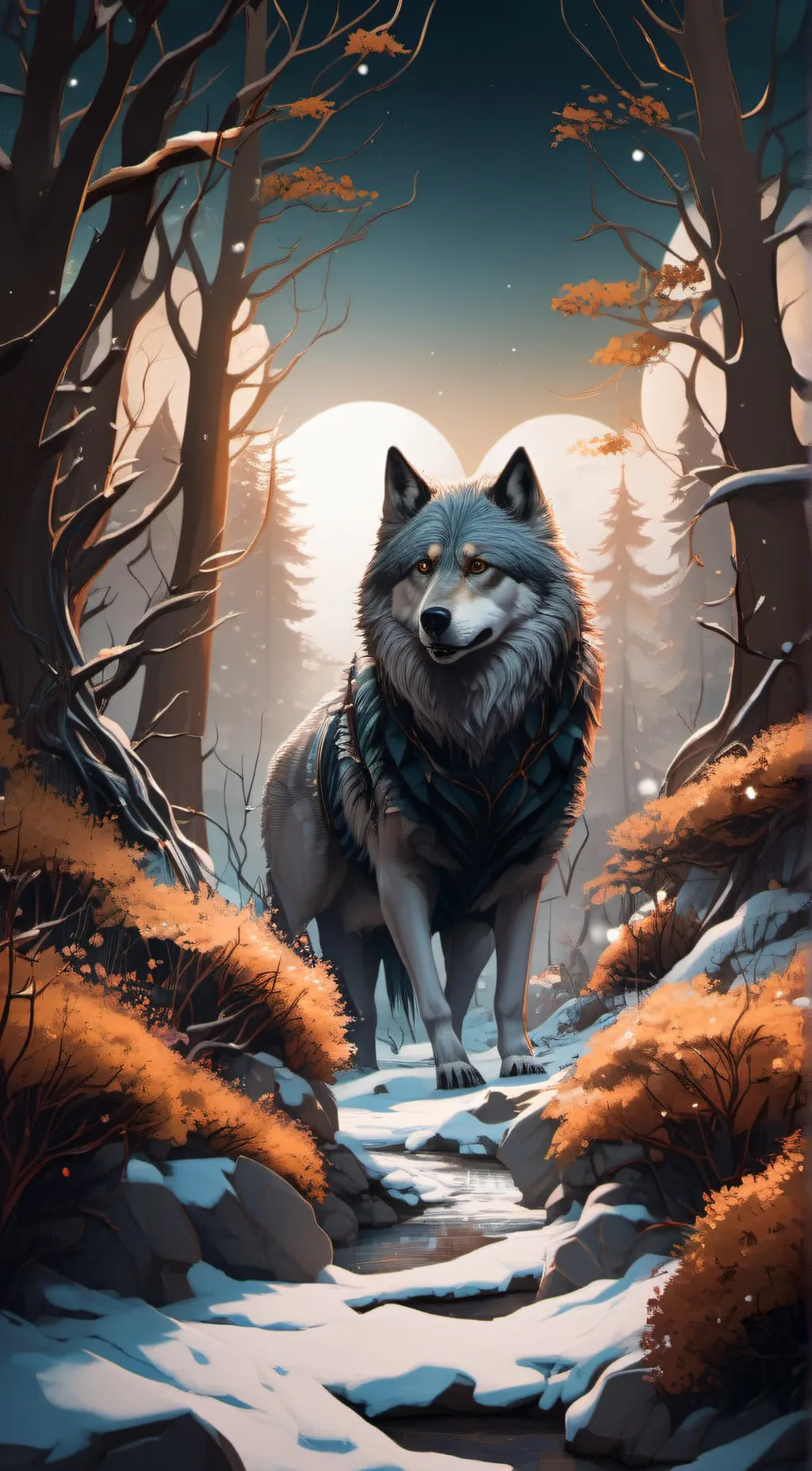 ai character: Lost wolf rpg background