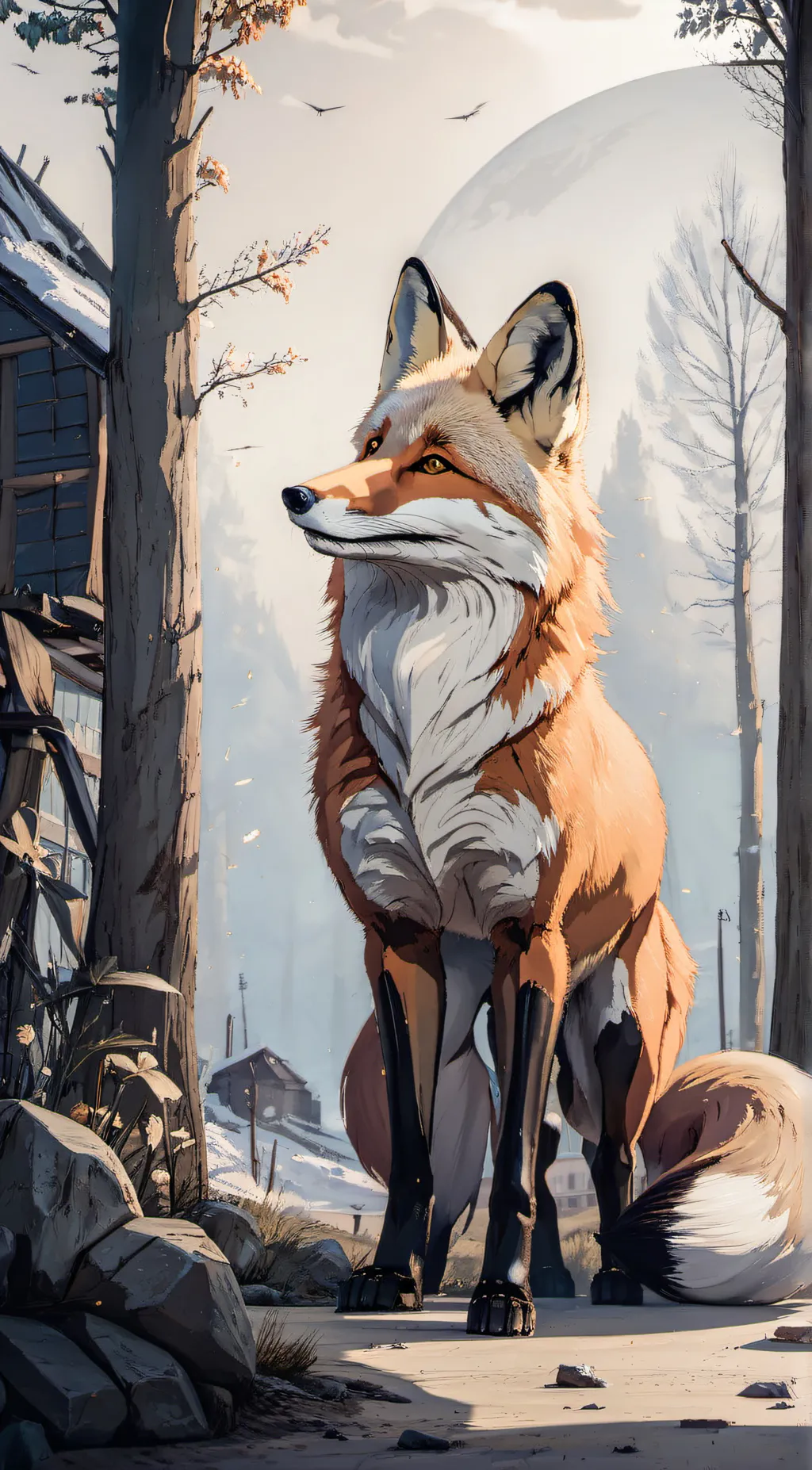 ai character: Fox opp background