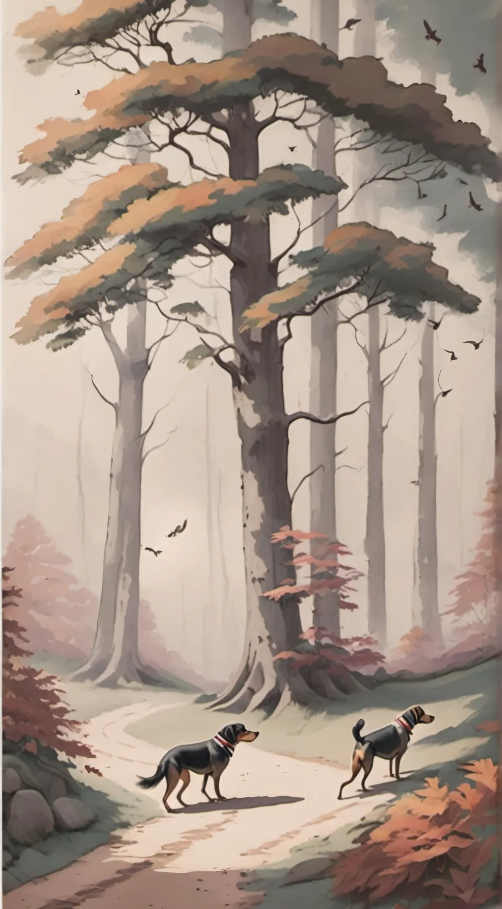 ai character: Violet background