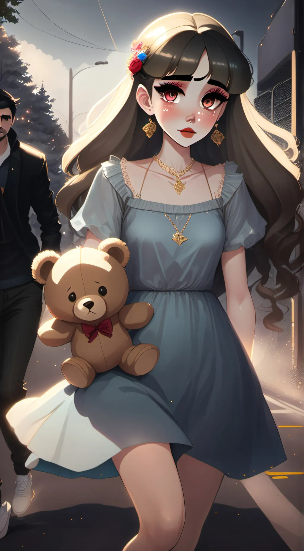 ai character: Crybaby  background