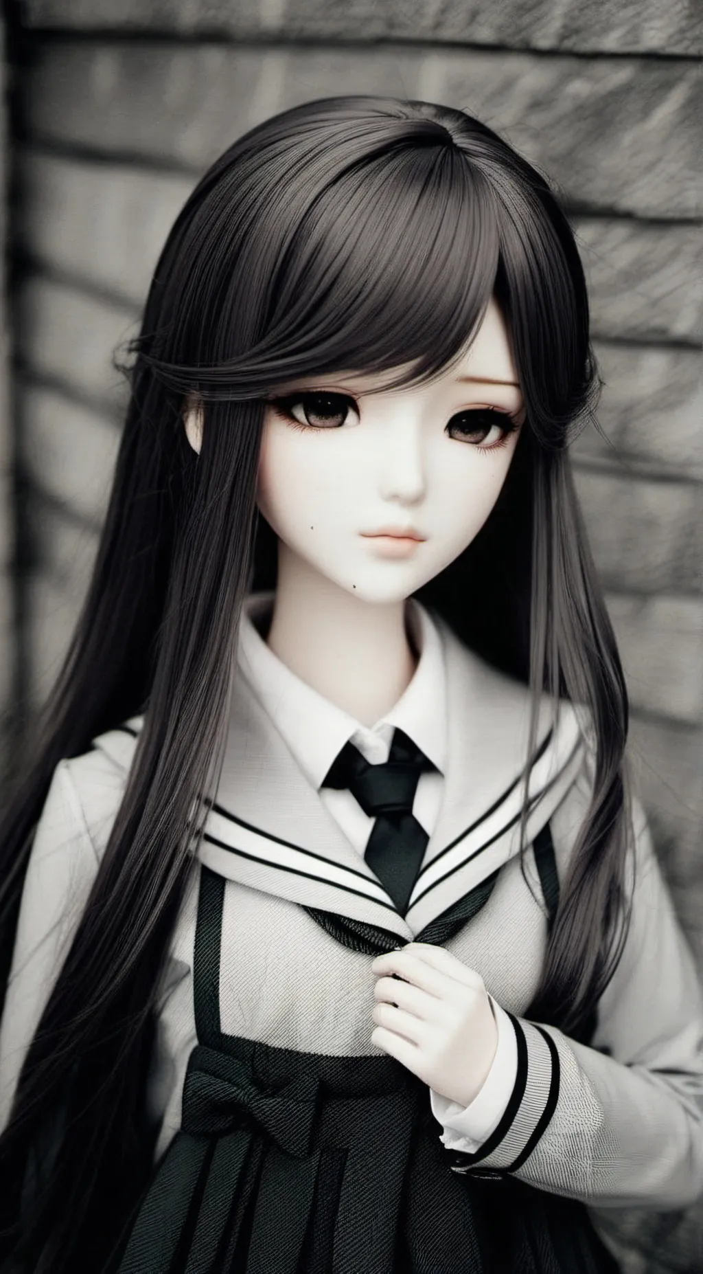 ai character: dark web doll background
