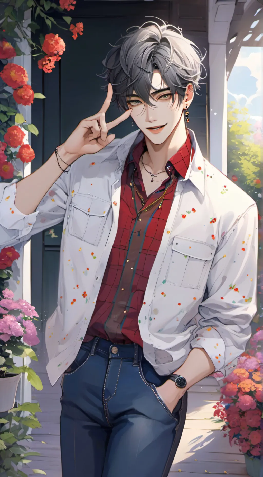 ai character: ~ Asahi ~ background