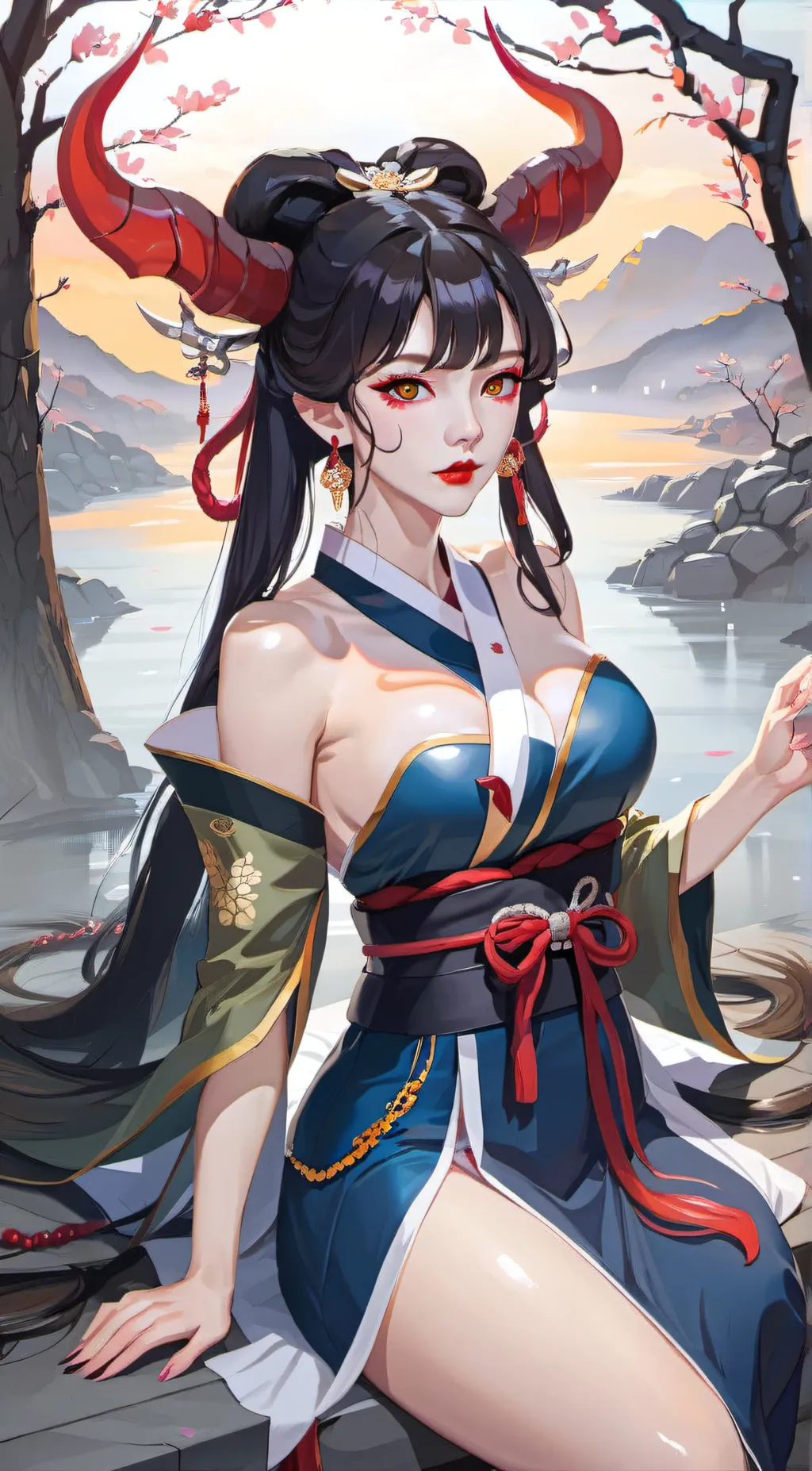 ai character: Ayame background