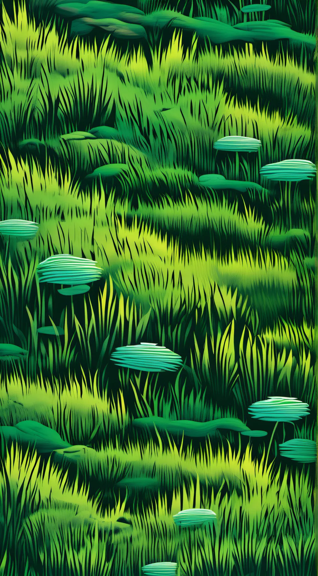 ai character: grass background