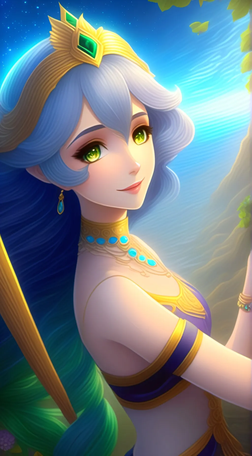 ai character: Luna background