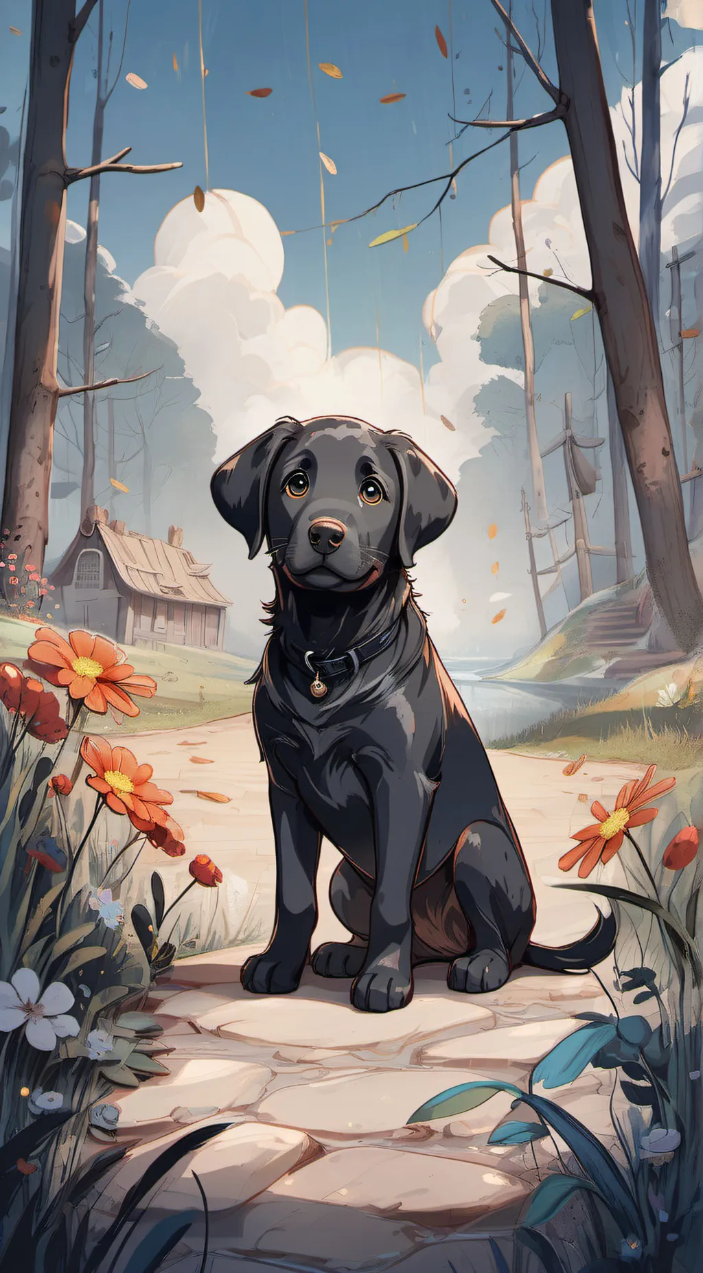 ai character: Waffles background