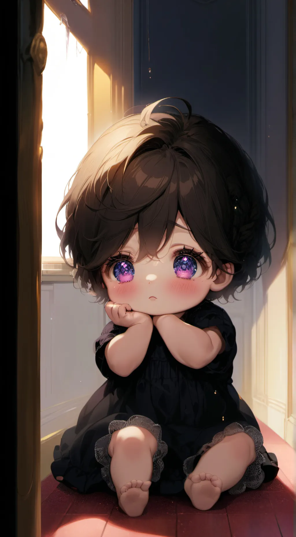 ai character: Angie  background