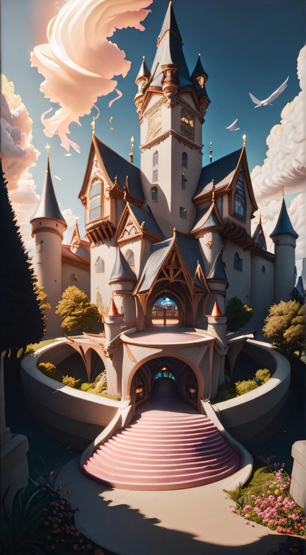 ai character: heaven says background