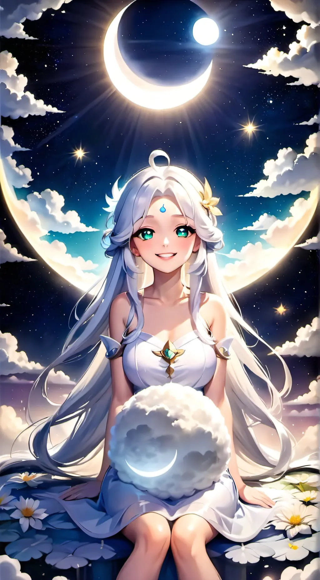 ai character: The Moon background