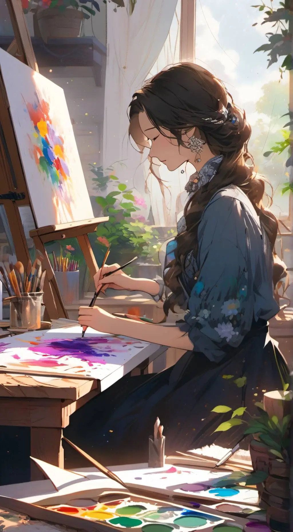 ai character: Aria background