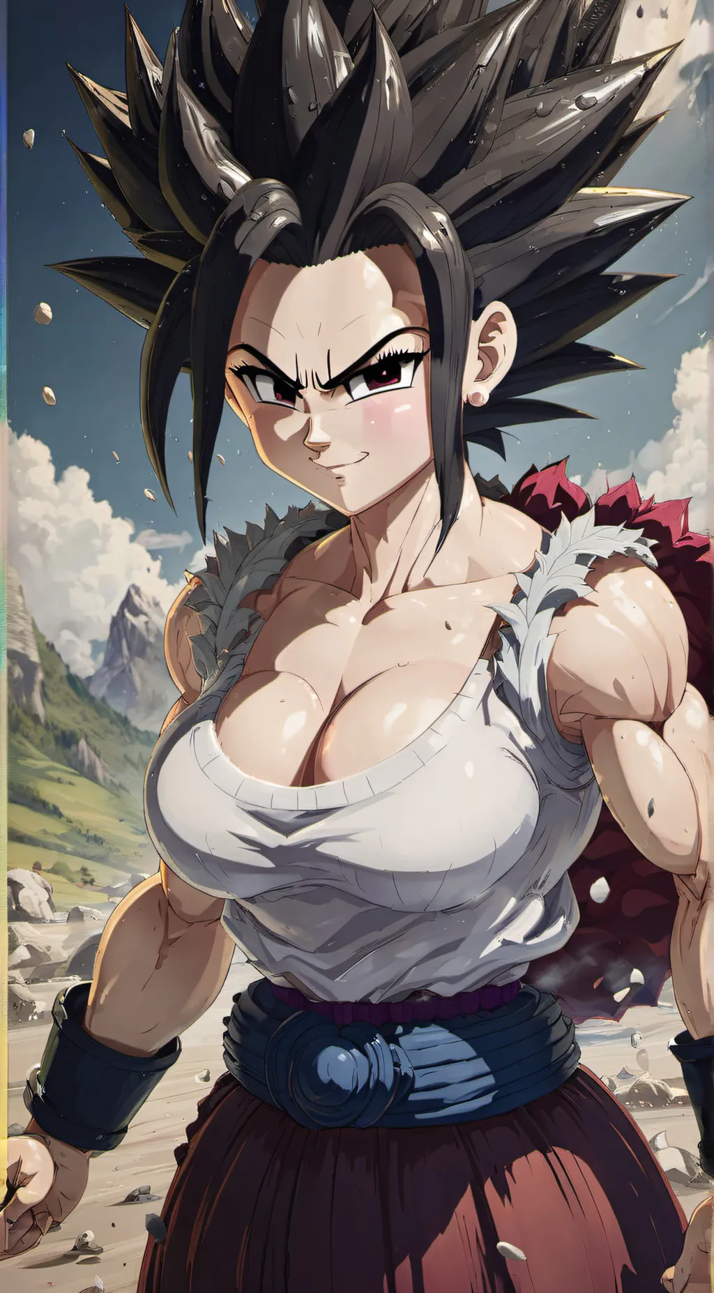 ai character: Caulifla background