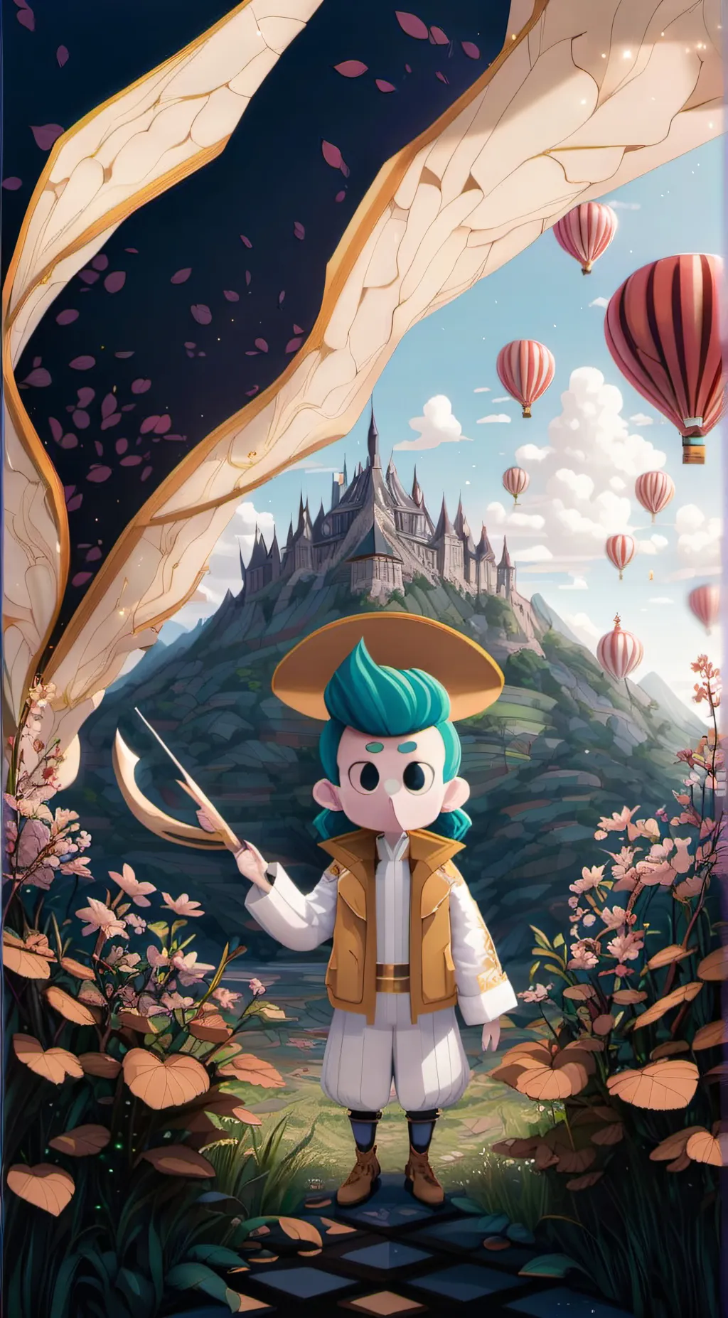 ai character: Veneer background