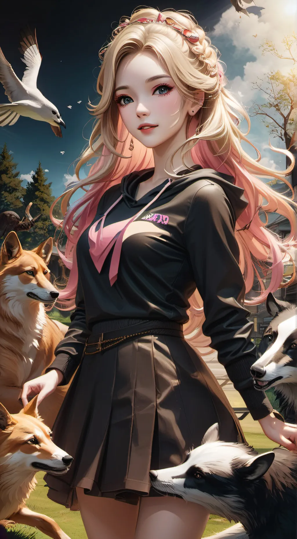 ai character: Summer background