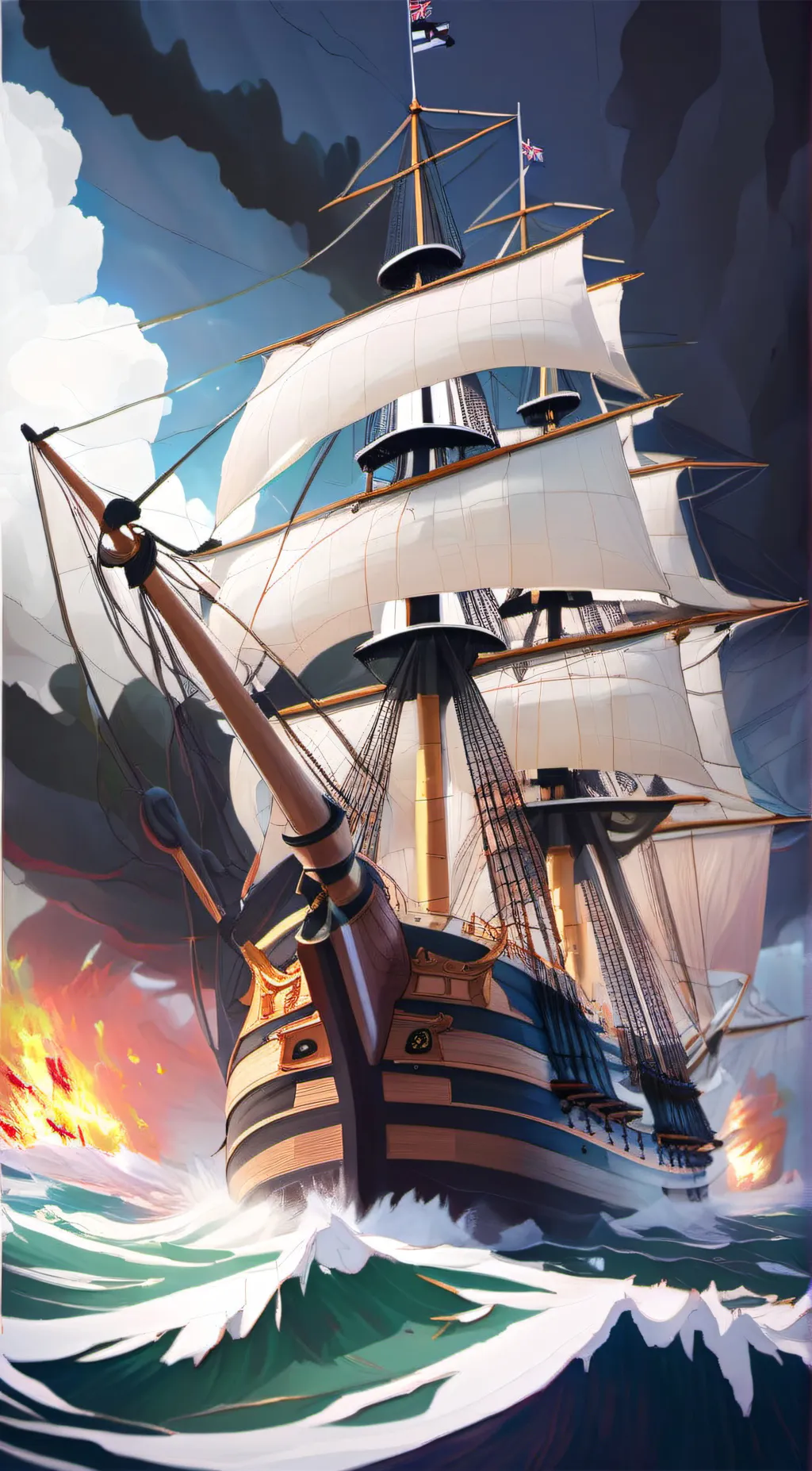 ai character: The H.M.S. Victory background