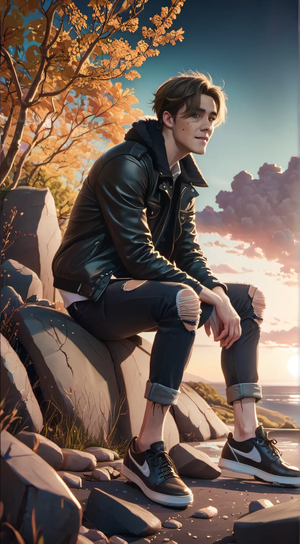 ai character: Lucas  background