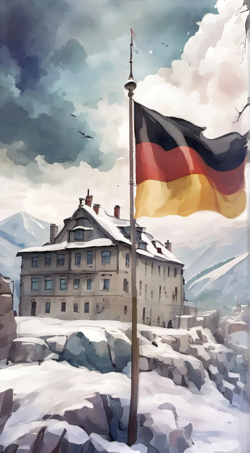 ai character: Germany  background