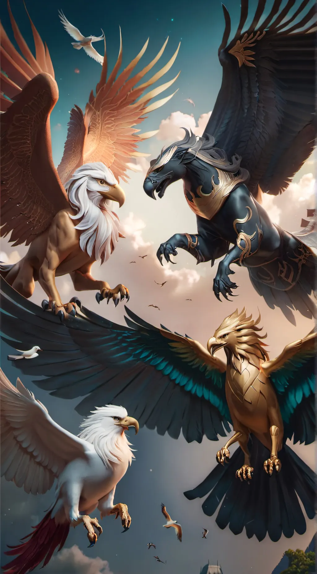 ai character: feather family background