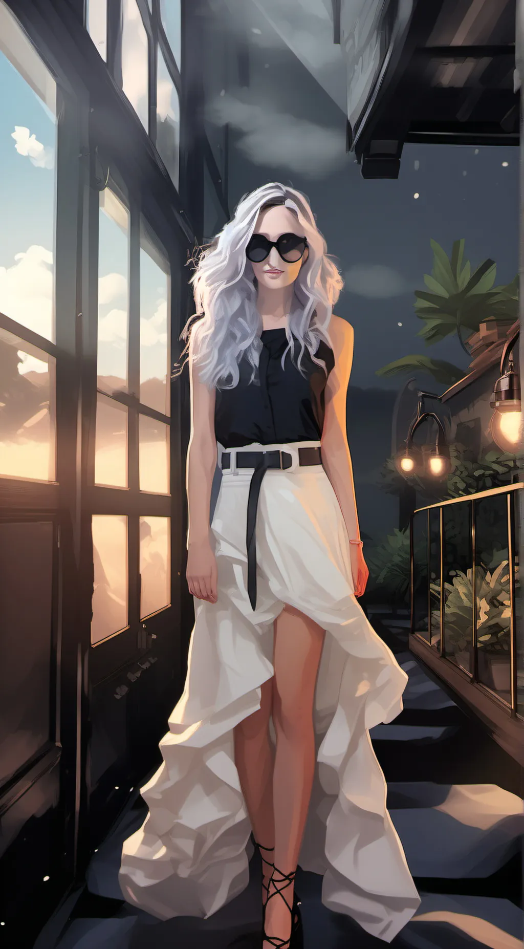 ai character: lunaria  background