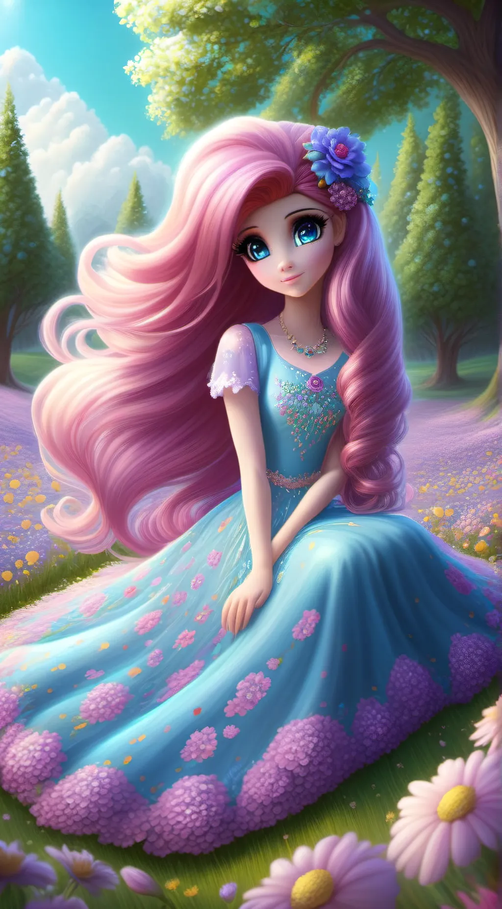 ai character: Fluttershy background