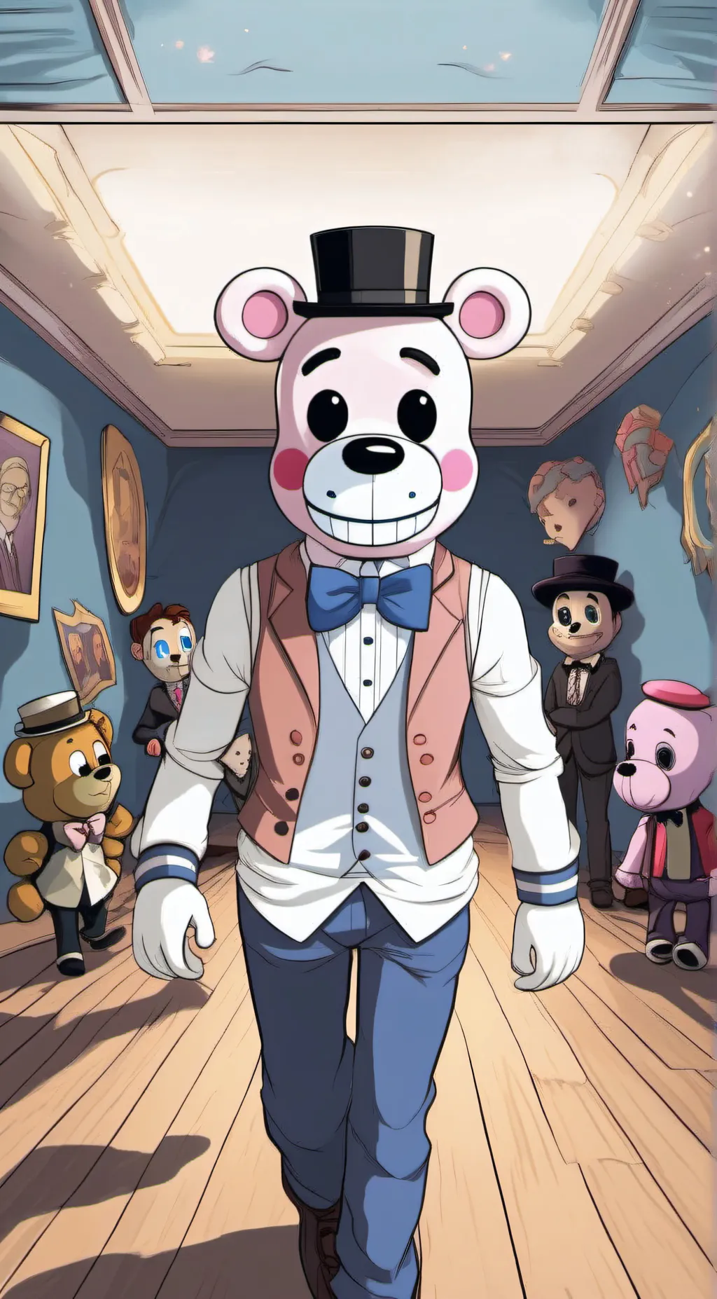 ai character: ft freddy background