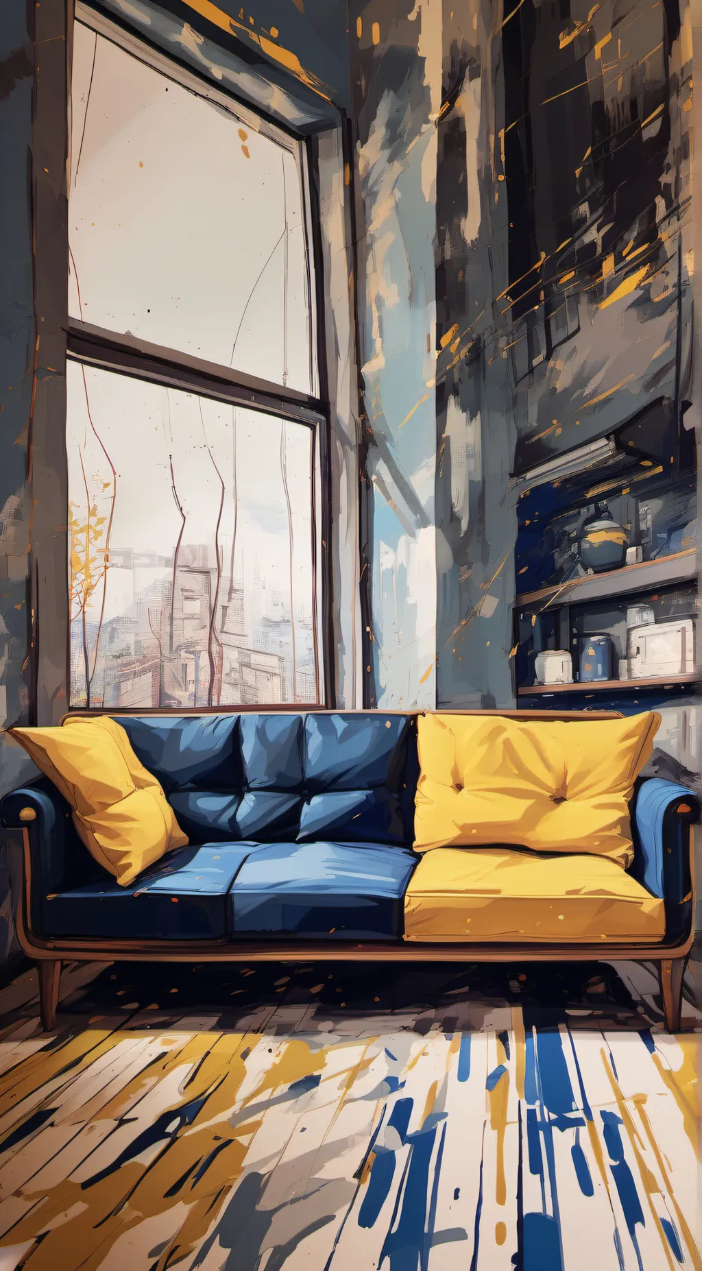 ai character: Rod  ice cream man background