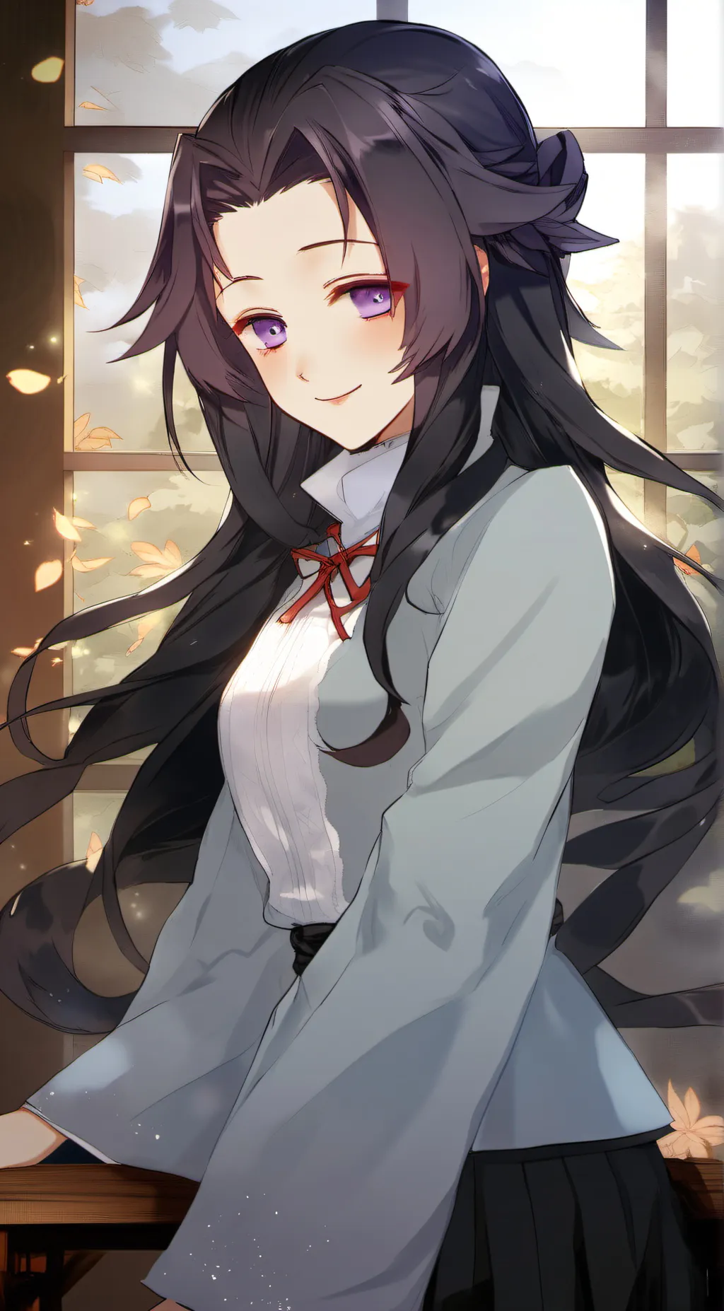 ai character: shinobu🦋🦋 background