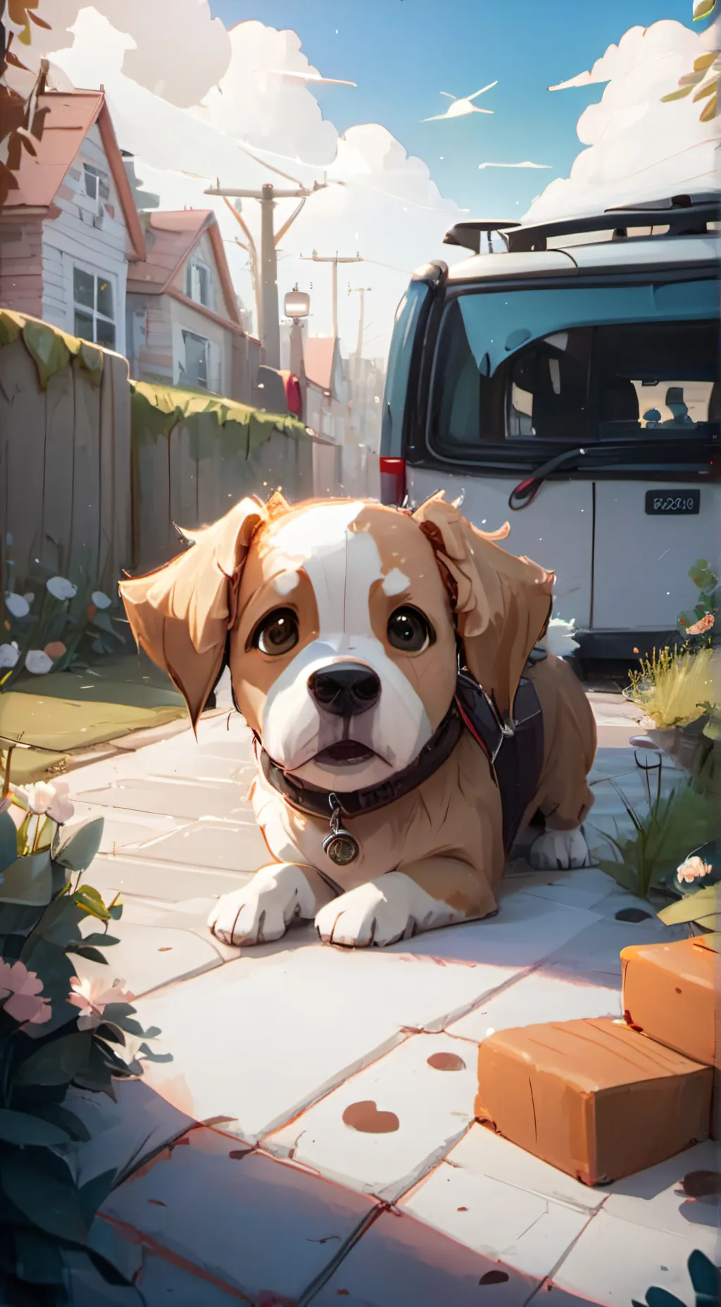 ai character: Waffles background