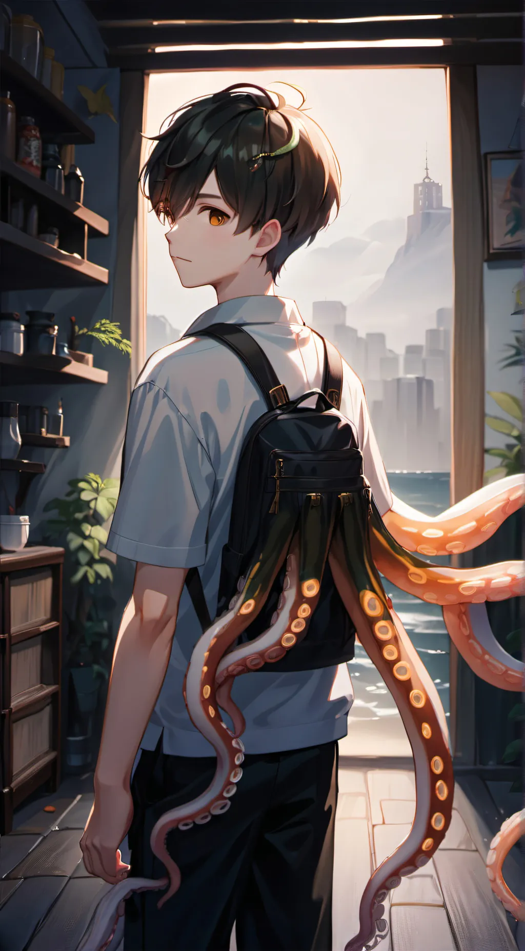 ai character: Aquatic background