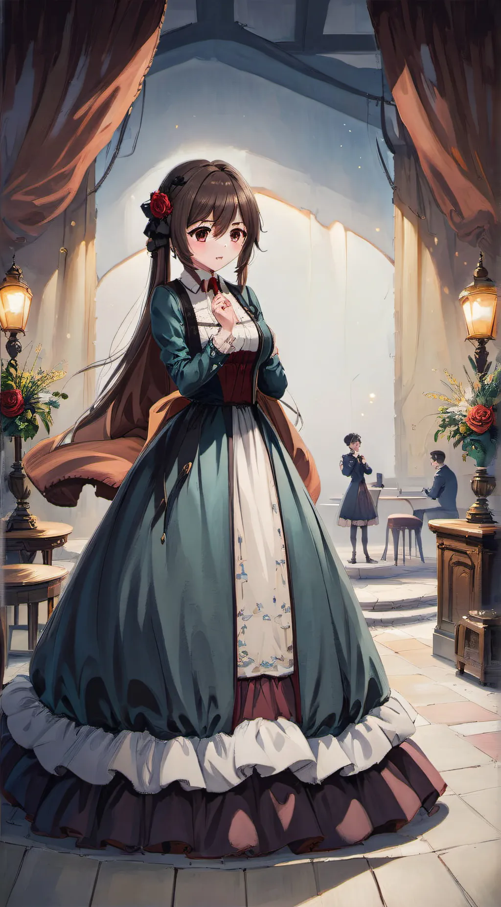 ai character: Rose background