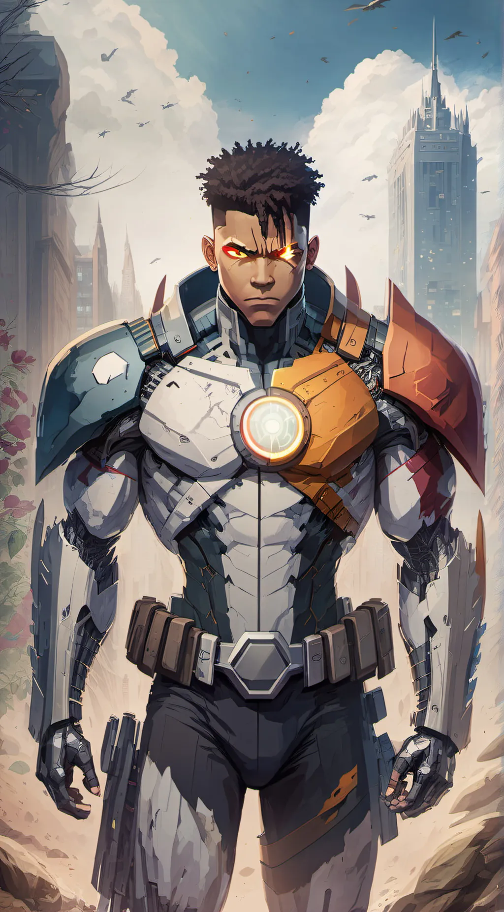 ai character: Cyborg  background