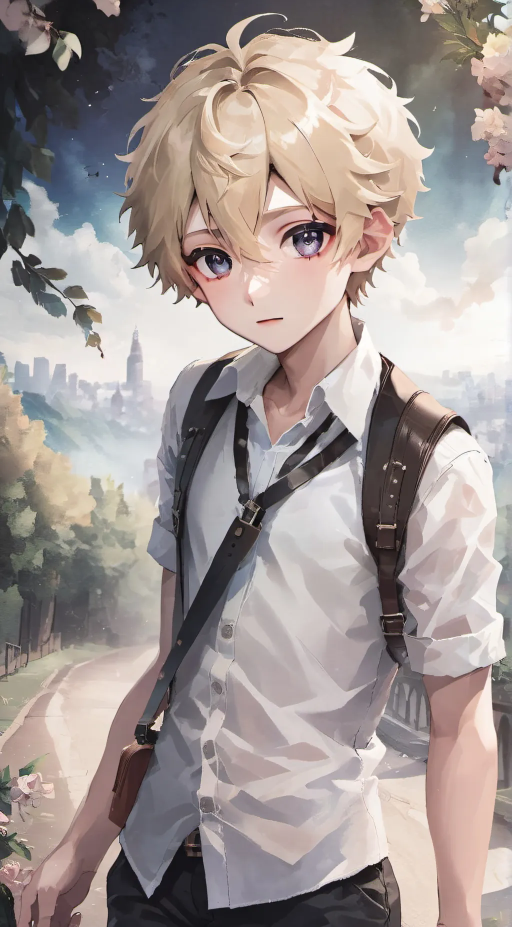 ai character: katsuki bakugo  background