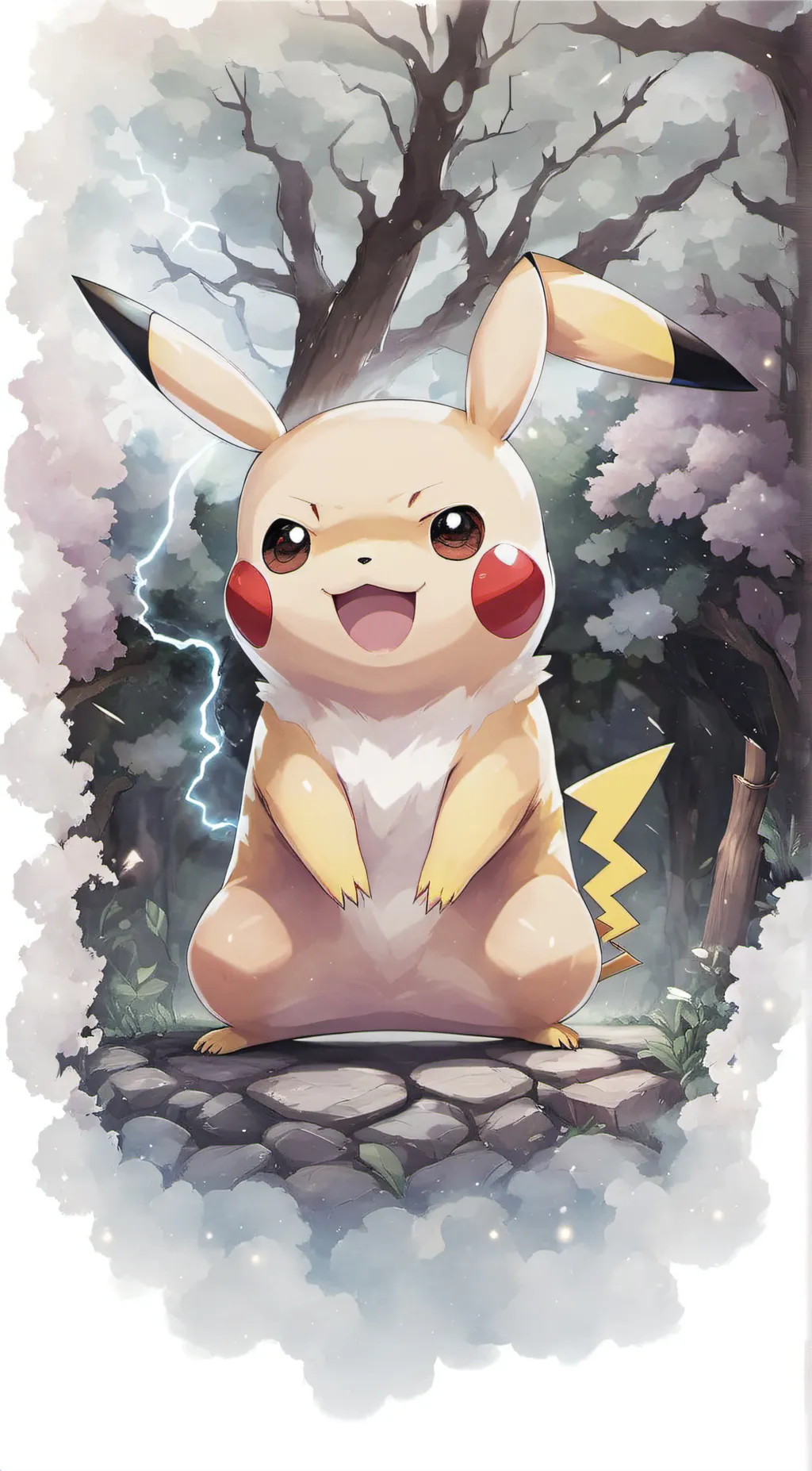 ai character: Pikachu background