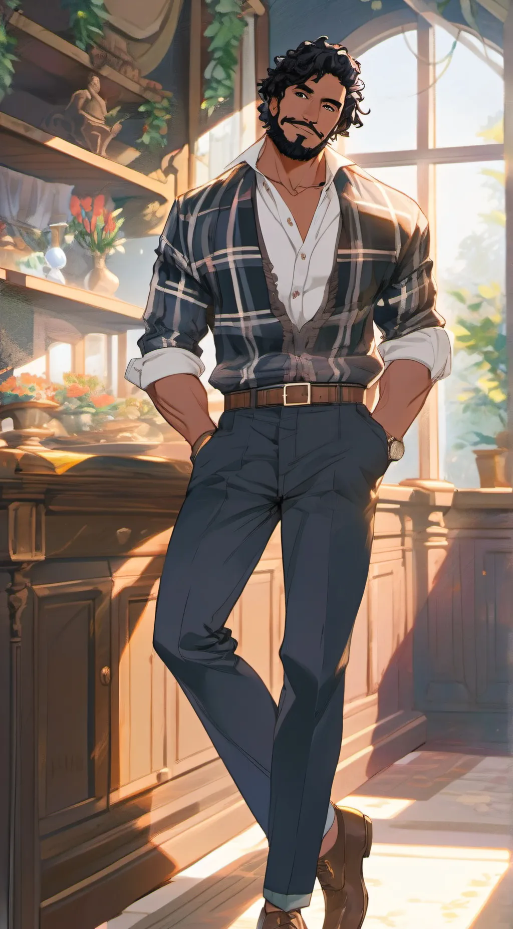 ai character: Jonathan  background