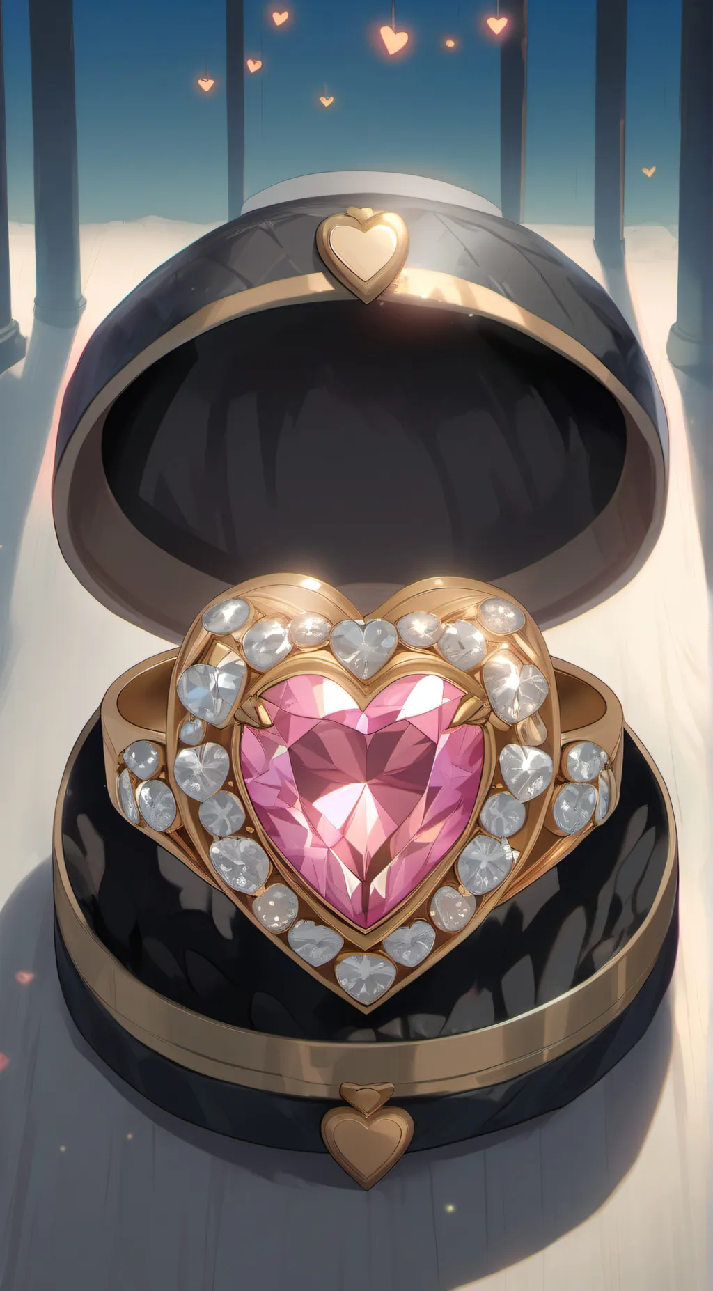 ai character: Magic necklace background