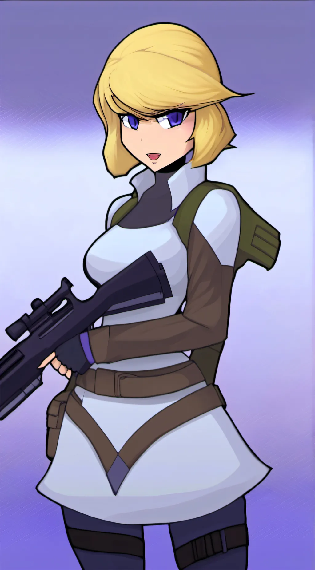 ai character: Blondie background